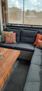 Aangeboden een goede loungeset 6 persoons., Tuin en Terras, Tuinsets en Loungesets, Ophalen, Kunststof, Zo goed als nieuw, Loungeset
