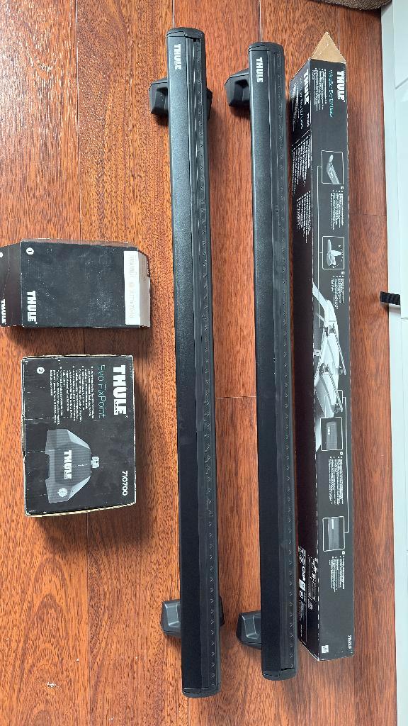 Thule wingbar Evo 127 Black dakdrager als nieuw, Auto diversen, Dakdragers, Zo goed als nieuw, Ophalen of Verzenden