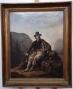Antiek schilderij op doek, gesigneerd, Antiek en Kunst, Kunst | Schilderijen | Klassiek, Ophalen