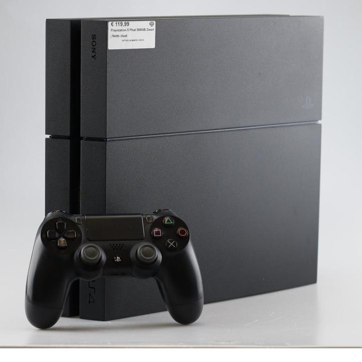 Playstation 4 500GB Zwart | Nette staat, Spelcomputers en Games, Spelcomputers | Sony PlayStation 4, Zo goed als nieuw