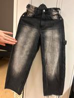 Mom-jeans Zwarte Jeans - Bershka EUR34 lengte 152-158 cm., Ophalen of Verzenden, Gedragen, Zwart, Overige jeansmaten