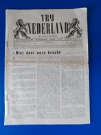 Vrij Nederland krant 5 mei 1945, einde oorlog, Ophalen of Verzenden, Gelezen, Krant
