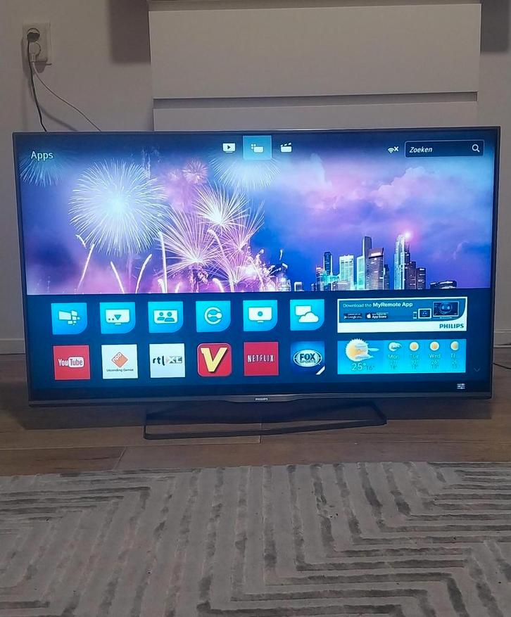 Smart tv Philips 47 inch met ambilight full HD!, Audio, Tv en Foto, Televisies, Zo goed als nieuw, 100 cm of meer, Samsung, 50 Hz