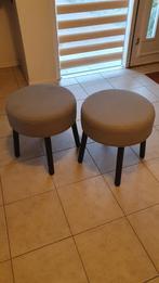 2 x MÖRTFORS Poef Ikea, Diseröd grijs, 47x47 cm, Ophalen, Zo goed als nieuw, Rond