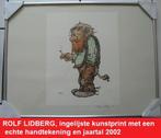 ROLF LIDBERG, ingelijste kunstprint met echte handtekening, Ophalen of Verzenden, Zo goed als nieuw