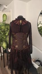 LARP, Steampunk kostum met rugkoffer en accesoires, Ophalen of Verzenden, Zo goed als nieuw