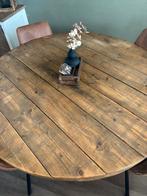 Ronde landelijke tafel, Huis en Inrichting, Tafels | Eettafels, Ophalen, Gebruikt, Rond, Vijf personen of meer