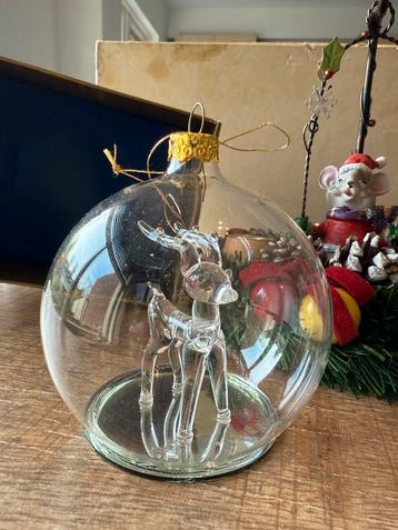 Hert Bambi Glas Kersthanger beschikbaar voor biedingen