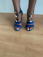 Cassis koningsblauwe sandalen hoge hak maat 37, Ophalen of Verzenden, Zo goed als nieuw, Blauw, Cassis
