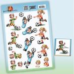 Yvonne Creations CD11896 Soccer players 3D knipvel A4, Nieuw, Overige thema's, Knipvel, Ophalen of Verzenden
