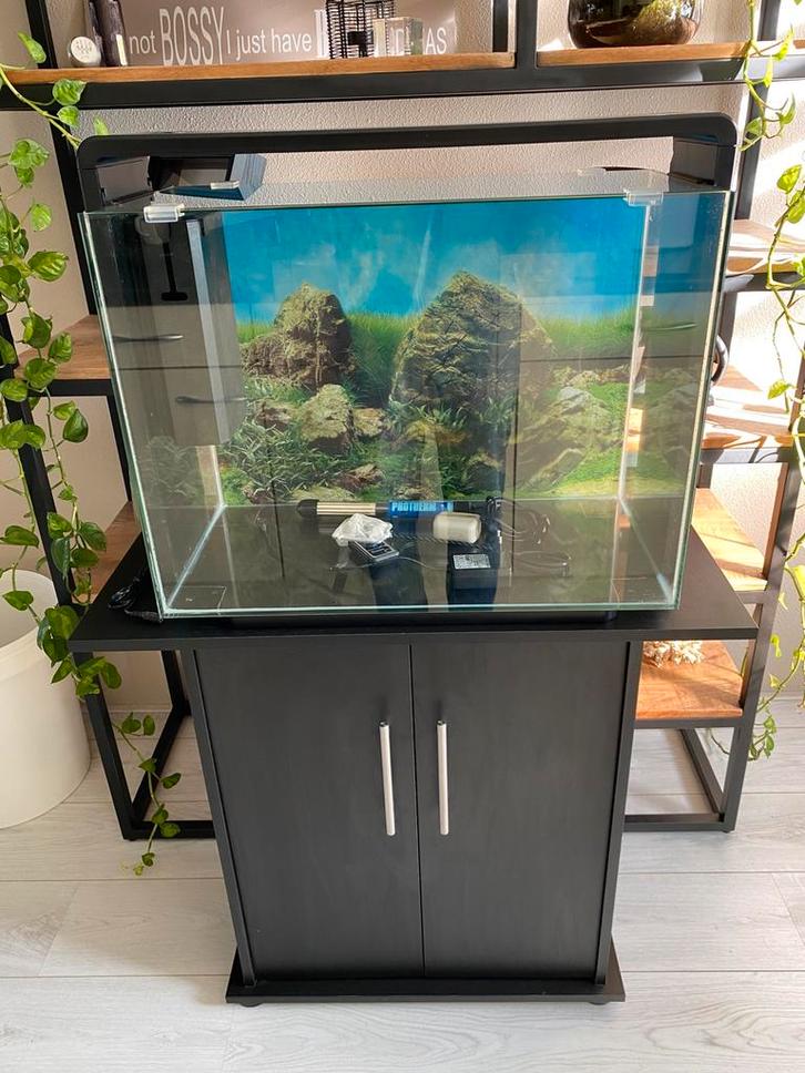 Superfish Home 85 65x31x54cm compleet, Dieren en Toebehoren, Vissen | Aquaria en Toebehoren, Zo goed als nieuw, Leeg aquarium