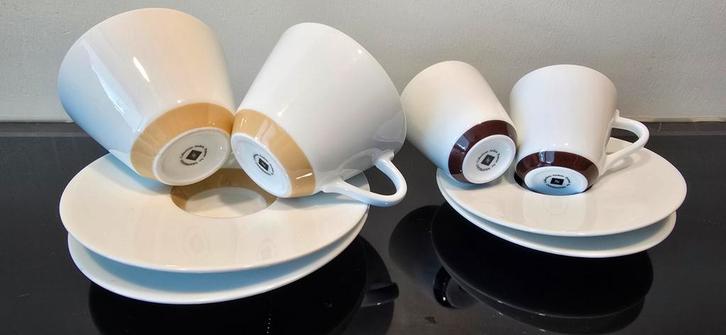 Zeldzame Nespresso kopjes en schotels -Andrée Putman, Huis en Inrichting, Keuken | Servies, Zo goed als nieuw, Kop(pen) en/of Schotel(s)