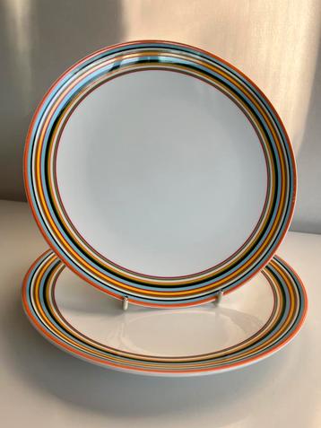 Set 2 ittala XL Origo Oranje Blauw Alfredo Häberli Ø26 beschikbaar voor biedingen