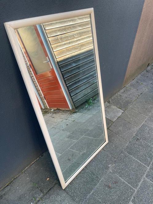witte staande spiegel, Huis en Inrichting, Woonaccessoires | Spiegels, Zo goed als nieuw, Minder dan 100 cm, Rechthoekig, Ophalen of Verzenden
