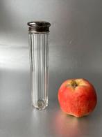 Glazen fles met zilveren dop, Ophalen of Verzenden, Zilver