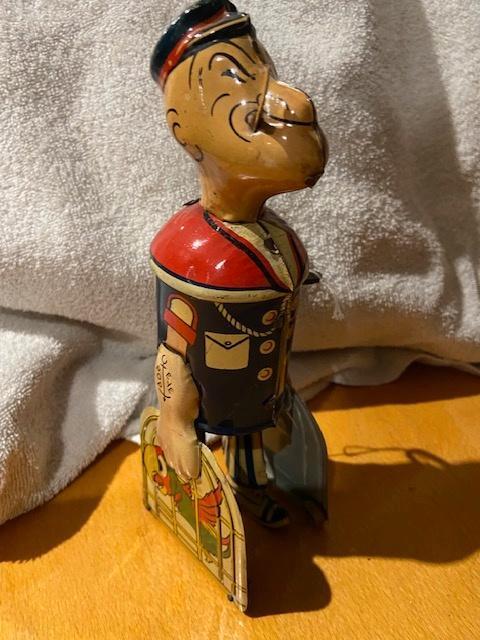 Marx blik windup Walking Popeye papegaaien kooien 30er jaren, Antiek en Kunst, Antiek | Speelgoed, Ophalen of Verzenden