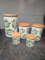Portmeirion Summer Strawberries voorraad potten, Ophalen of Verzenden