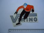 sticker oud VIKING SCHAATSEN vintage strip skate nl retro, Verzamelen, Stickers, Verzenden, Zo goed als nieuw, Bedrijf of Vereniging