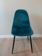 Velvet groene stoel, Huis en Inrichting, Ophalen, Zo goed als nieuw, Overige kleuren, Eén