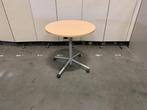 Verstelbare ronde tafel op wielen diameter 80xH72-113 cm