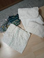 Baby beddengoed 1 molton 2hoeslakens 1 laken, Kinderen en Baby's, Kinderkamer | Beddengoed, Ophalen, Zo goed als nieuw, Wit, Jongetje of Meisje