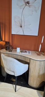 Organisch Bureau Mangohout & Marmer Showmodel korting!, Huis en Inrichting, Bureaus, Ophalen, JaRa, Bornsestraat 31, Jarameubeloutlet@hotmail.com