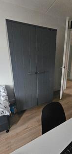 Woood Dennis Kast - Grenen - Staal Grijs, Huis en Inrichting, Kasten | Kledingkasten, Ophalen, 100 tot 150 cm, 200 cm of meer
