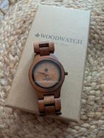Mooie houten horloge, WoodWatch 36mm, Ophalen of Verzenden, Zo goed als nieuw, Leer, Overige merken