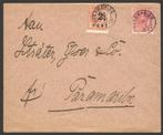 Suriname, brief naar Paramaribo uit 1892, LEUK!, Ophalen of Verzenden, Envelop