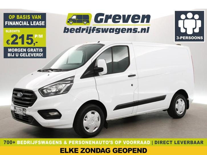 Ford Transit Custom 280 2.0 TDCI L1H1 | Airco | 3-Zits | Cru, Auto's, Bestelauto's, Bedrijf, Te koop, ABS, Airconditioning, Bluetooth