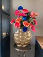 Vaas Turtle met Zijden bloemen Set Compleet Zijde, Huis en Inrichting, Ophalen of Verzenden, Nieuw