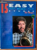 Eb-altsaxofoon: 15 Easy Jazz Blues & Funk Etudes +cd, Muziek en Instrumenten, Bladmuziek, Ophalen of Verzenden, Saxofoon