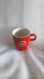 DOUWE EGBERTS kopje, rood, 8 cm hoog, Overige materialen, Ophalen of Verzenden, Zo goed als nieuw, Overige stijlen