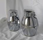 2x vintage verzilverde thermoskannen 0.5 en 0.75, Ophalen of Verzenden, Gebruikt