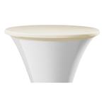 Tafel tophoes stretch 80 tot 85 cm kleur ecru, Ophalen of Verzenden, Nieuw, Rond