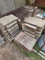 30/40 stuks grindtegel 40x60. Gratis op te halen!, Tuin en Terras, Tegels en Klinkers, Ophalen, Gebruikt, Beton, Terrastegels