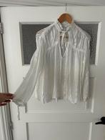 Sandro zijde blouse, Kleding | Dames, Ophalen of Verzenden, Zo goed als nieuw, Maat 36 (S), Wit