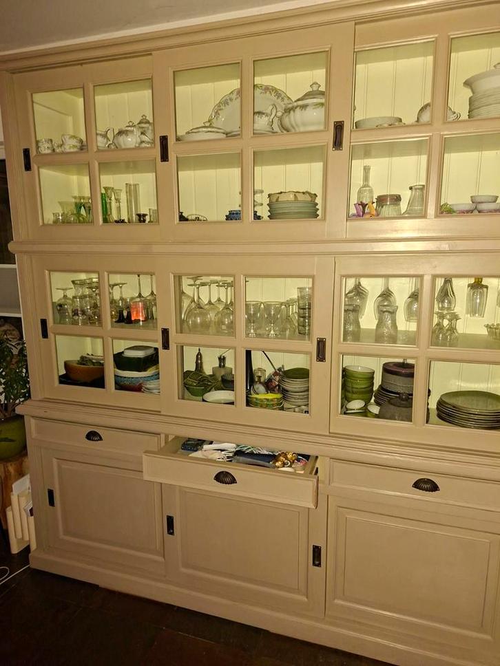 Buffetkast / Servieskast, Huis en Inrichting, Kasten | Buffetkasten, Gebruikt, 200 cm of meer, 200 cm of meer, 25 tot 50 cm, Met lade(s)