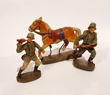 Militaire soldaten / paard Duitsland uit de 30er jaren. beschikbaar voor biedingen