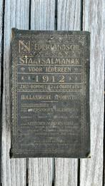 Nederlandse Staatsalmanak 1912, Ophalen of Verzenden