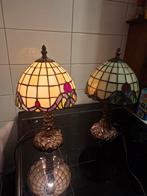 2 stuks tiffany lampjes o.35cm hoog, Huis en Inrichting, Lampen | Tafellampen, Ophalen, Zo goed als nieuw, Minder dan 50 cm
