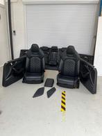 Audi A6 (C7) Topsport leder wit stiksel honingraat Stoelverw, Auto-onderdelen, Ophalen, Audi