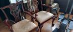 Set Fraaie stoelen. Hardhout met nieuwe bekleding., Ophalen