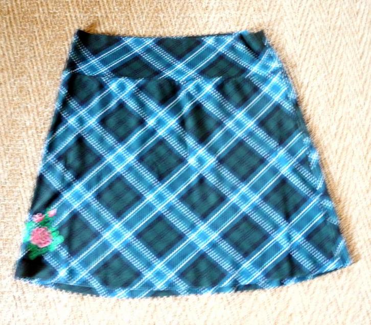 rokje tante Betsy maat XXL, Kleding | Dames, Rokken, Zo goed als nieuw, Maat 46/48 (XL) of groter, Blauw, Knielengte, Ophalen of Verzenden