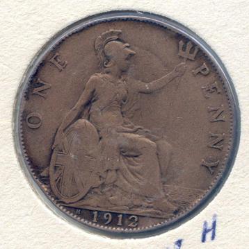 Groot-Brittannië 1 Penny 1912 H Heaton Birmingham beschikbaar voor biedingen
