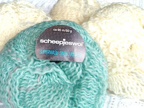 Scheepjeswol Superwash Onde Fantasie 4 x 50gr x 95m. Nld 4,5, Hobby en Vrije tijd, Breien en Haken, Nieuw, Breien of Haken, Wol of Garen