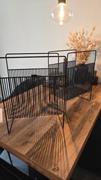 Zwarte metalen LP rekken, Ophalen, Gebruikt