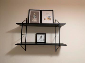 AC Design Belfast wandplank wandrek zwart - 76 cm breed beschikbaar voor biedingen