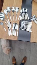 Inox bestek made in Italy voor 9 pers., Ophalen of Verzenden, Zo goed als nieuw, Rvs of Chroom, Los bestek