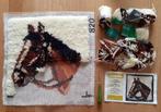 retro smyrna knooppakket kussen wandkleed paard zareska, Hobby en Vrije tijd, Ophalen of Verzenden, Gebruikt, Overige typen